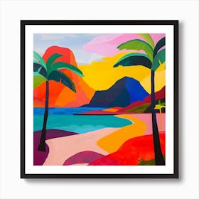 Abstract Travel Collection Mauritius 5 Art Print