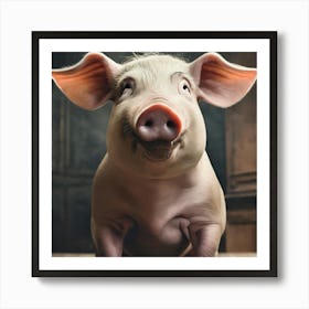 Pig Portrait Art Print