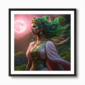 moon princess Art Print