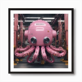 Pink Octopus Art Print