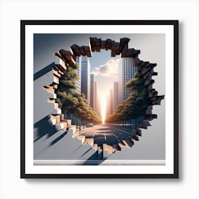 Hole In The Wall Art Print