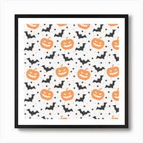 Halloween Pumpkins Art Print