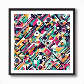 Abstract Geometric Pattern 10 Art Print