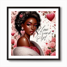 Love Is A Work Of Art Art Print