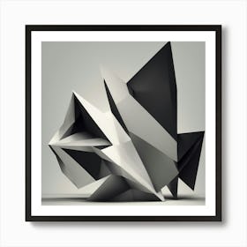 Abstract Geometric Sculpture Art Print