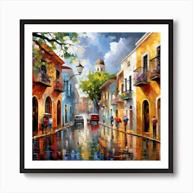 Rainy Street 2 Art Print