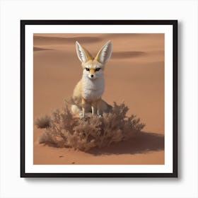 Dreamshaper V7 Amidst This Arid Beauty A Creature Of Pure Ench 1 Art Print