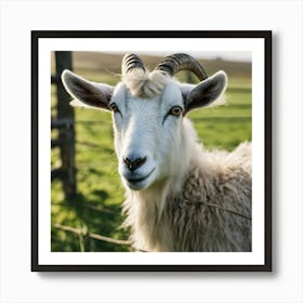 Goat In A Field 6 Art Print