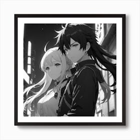 Anime Couple Art Print