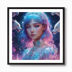 Wolf Girl Art Print