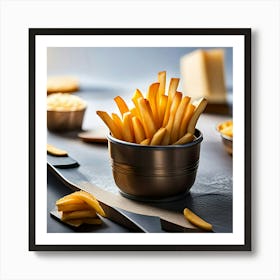 French Fries In A Bowl Art Print