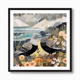 Bird In Nature Pigeon 2 Art Print