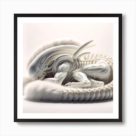 Alien Sleeping 13 Art Print