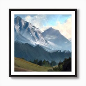 Switzerland Mountains 1 Art Print