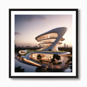 Futuristic Building 6 Art Print