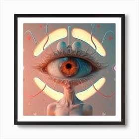 Eye Of Love Art Print