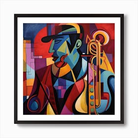 Saxophone Player 28 Art Print