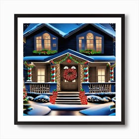 Christmas House 23 Art Print