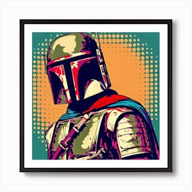 Boba Fett Pop Art Art Print