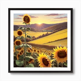 sunflowers 1 Art Print