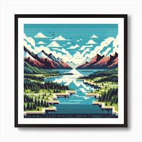 Pixel Art 3 Art Print