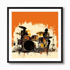 Drums On The Wall Art Print