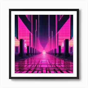 Neon City 1 Art Print