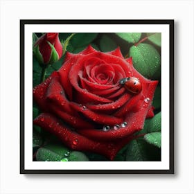 Beautiful Rose Flower Art Print