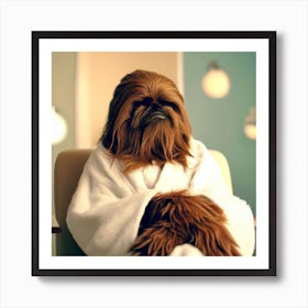 Chewbacca Spa Day Art Print