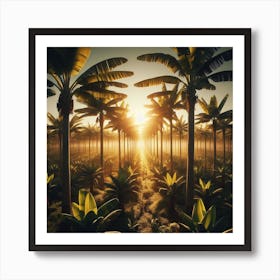 Banana plantation 1 Art Print