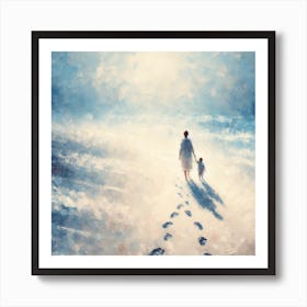 Time with Mom and Son Art Print