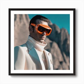 Orange Sunglasses Art Print