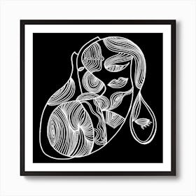 Line of a Woman Art Print