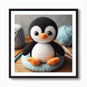 Amigurumi, Penguin Art Print