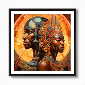 Egyptian Couple 4 Art Print