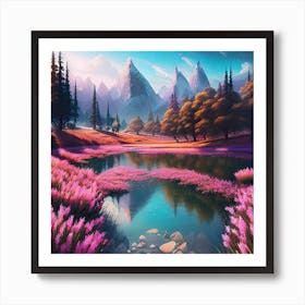 Landscape Painting 88 Art Print