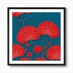 Chinese Poppies Art Print