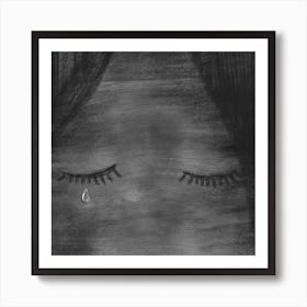 Tears Square Art Print