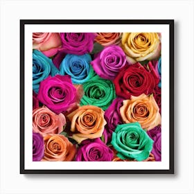 Colorful Roses 5 Art Print