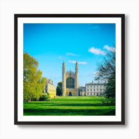 Kings College Cambridge Square Art Print