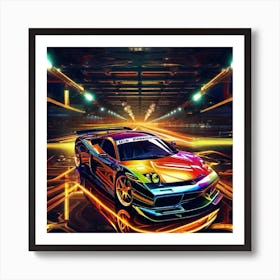 Futuristic Car 43 Art Print