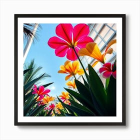 Colorful Flowers In The Garden 2 Art Print