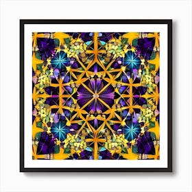 Purple Mandala 1 Art Print