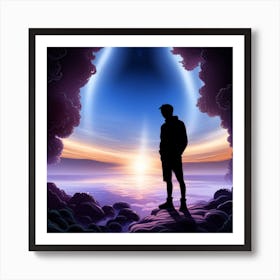 Compressed reality Art Print