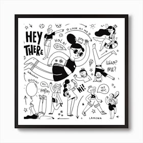 Hey There Art Print
