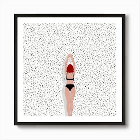 Girl In Bikini Art Print