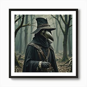 Raven In The Woods Art Print