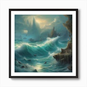 The Waves Art Print