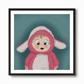 Little Pink Lamb Art Print