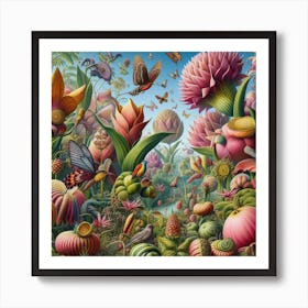 Garden Of Flowers 3 Art Print